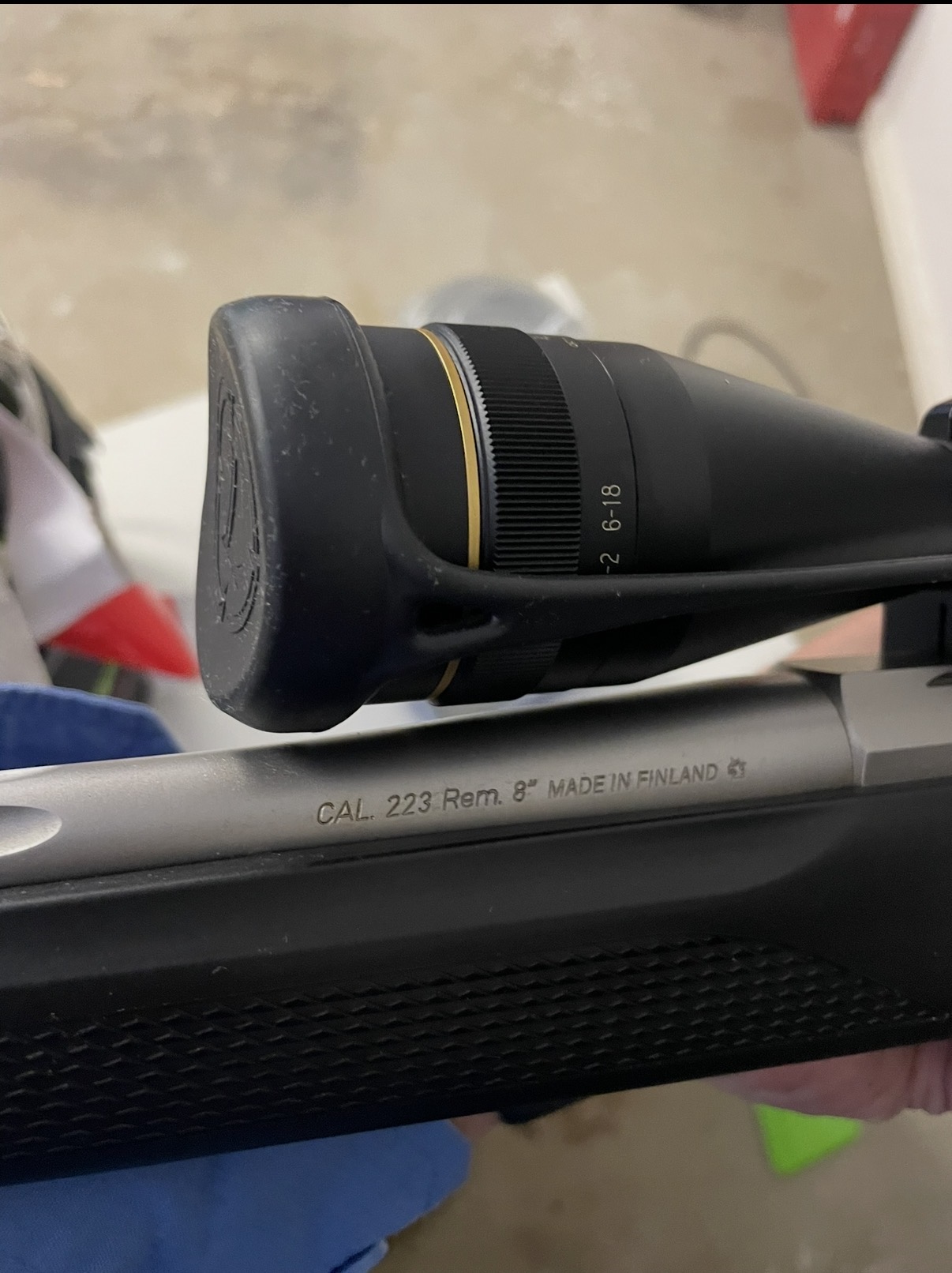 Tikka lite with Leupold VX2 6-18x40mm LRV Duplex