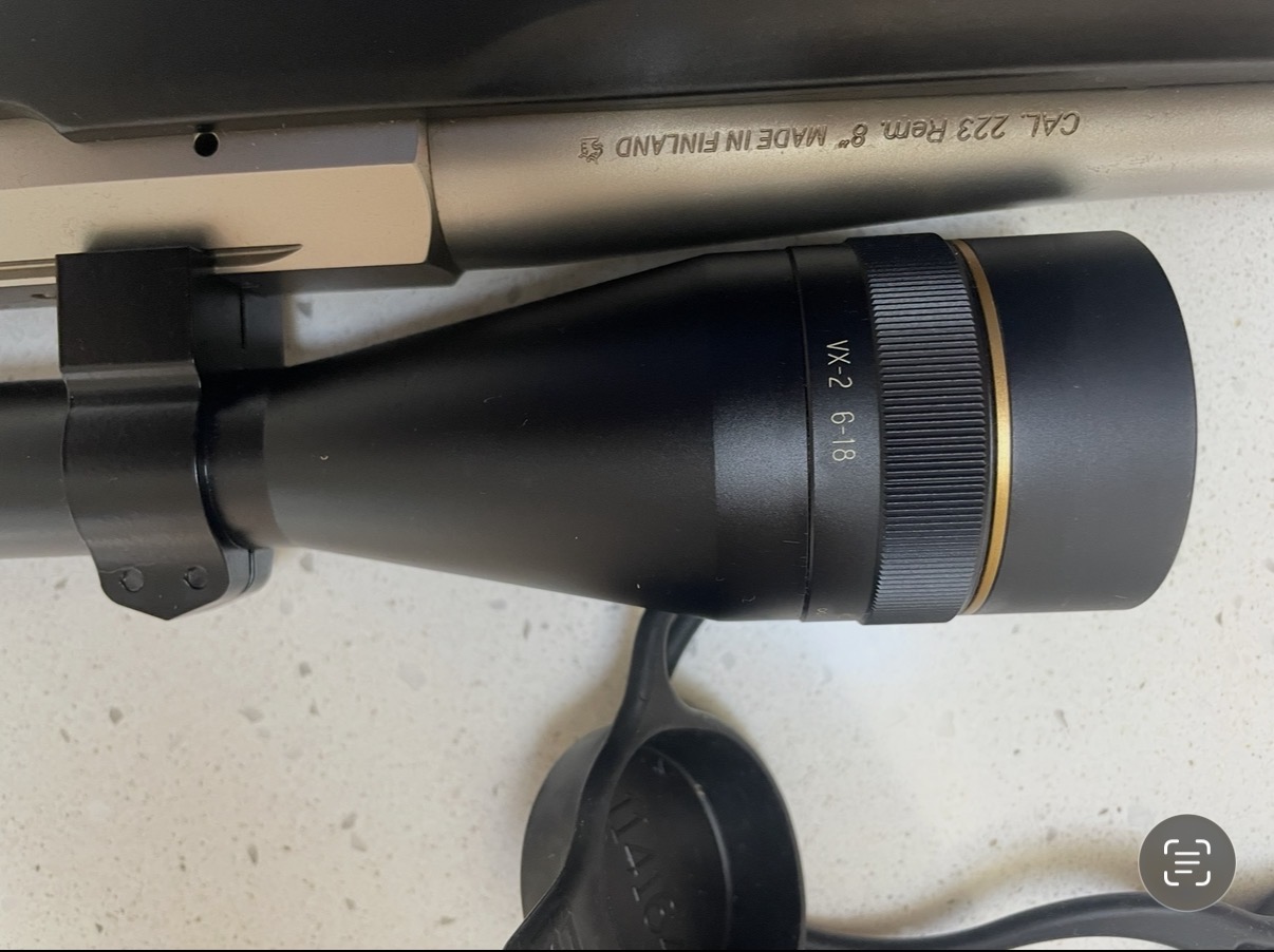 Tikka lite with Leupold VX2 6-18x40mm LRV Duplex