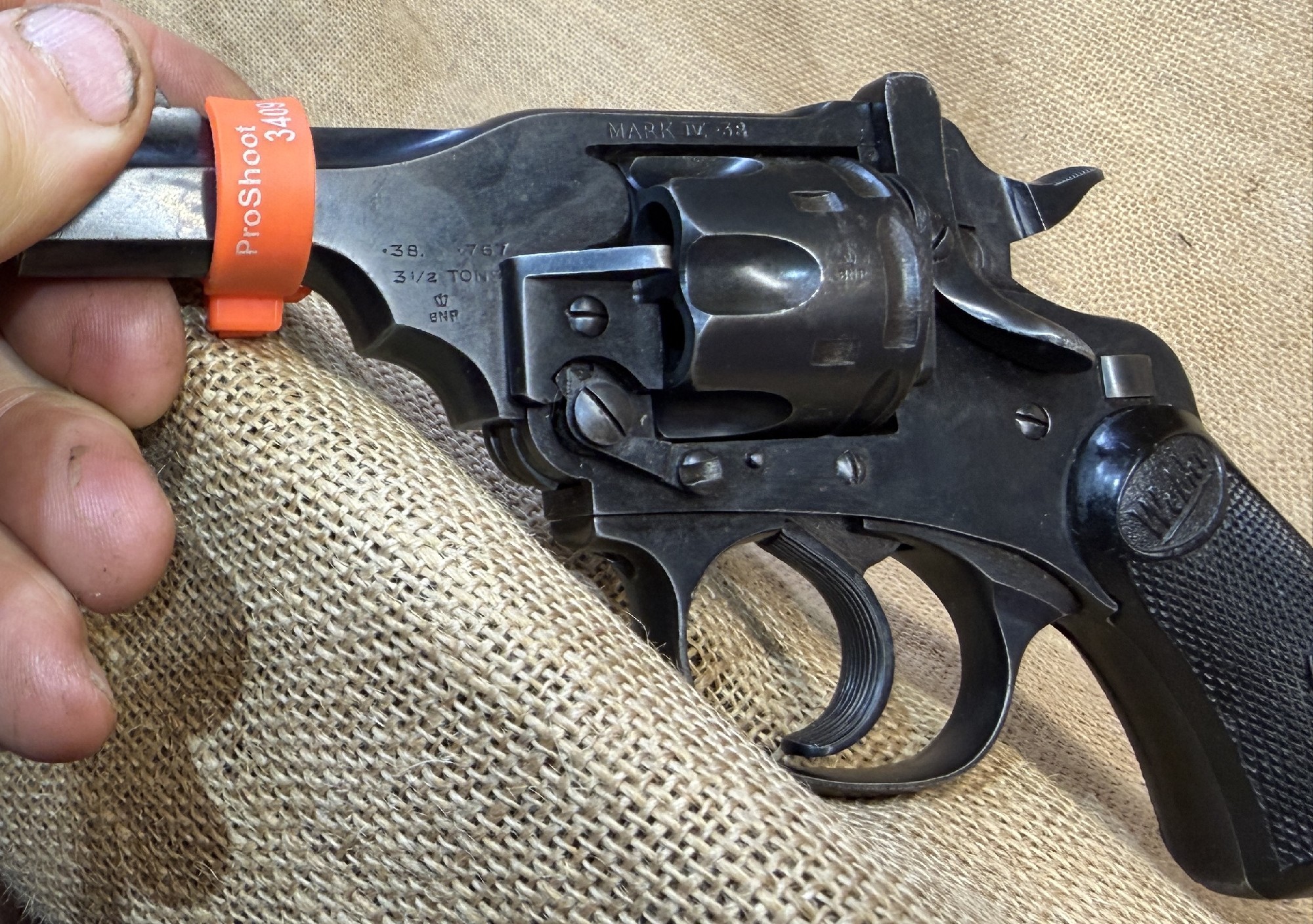Webley, MK IV, .38S&W, Mag Cap. 6, 75mm, #3409