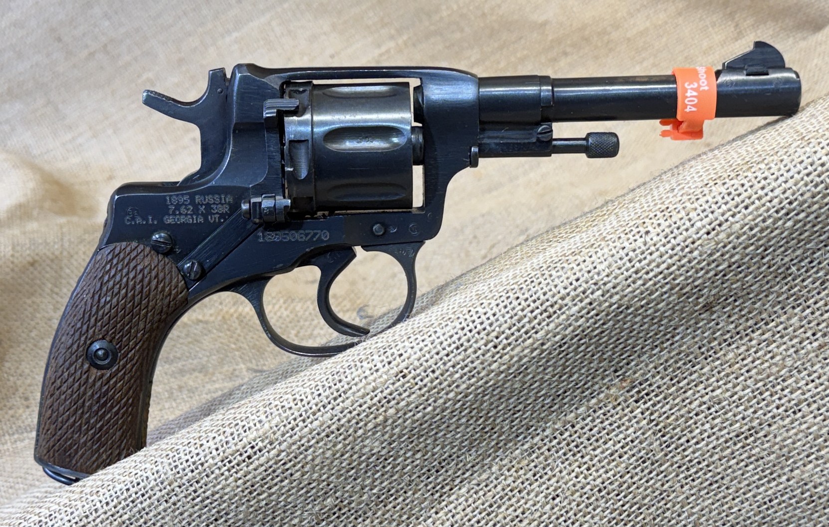Nagant, 1895, 7.62x38R, Mag Cap. 7, 114mm, #3404